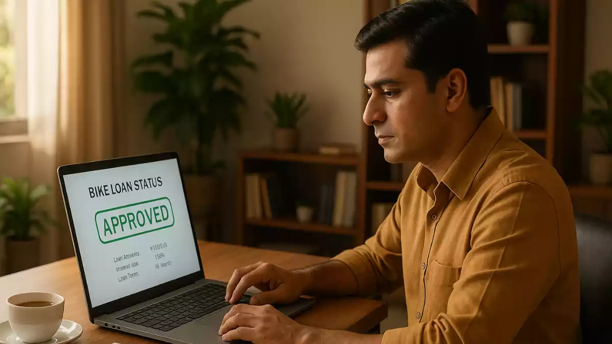 How to check bike loan status